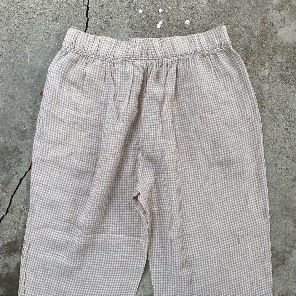 Eileen Fisher | Puckered Organic Linen Tapered Pant - Picture 10 of 13